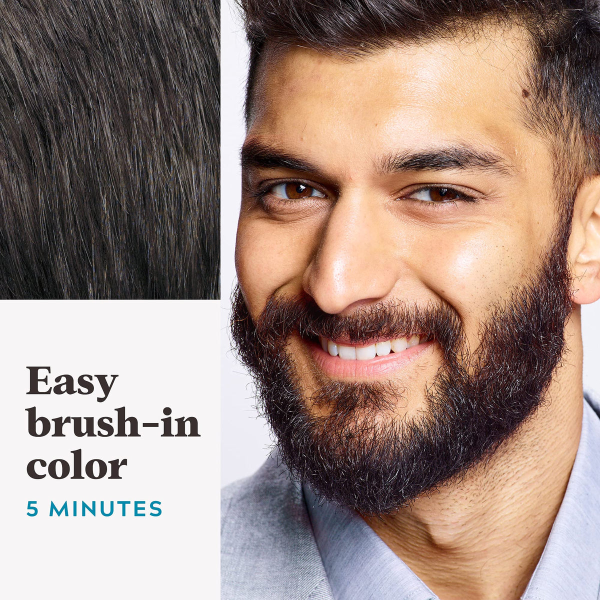 JUST FOR MEN Mustache & Beard Dye, Keratin, Light Brown M-25 (1 Pack) Jansha Store