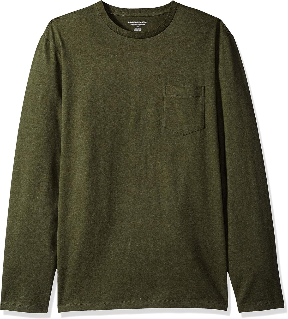 Amazon Essentials Men's Regular-Fit Crewneck Long-Sleeve T-Shirt, Casual Cotton Jersey Jansha Store