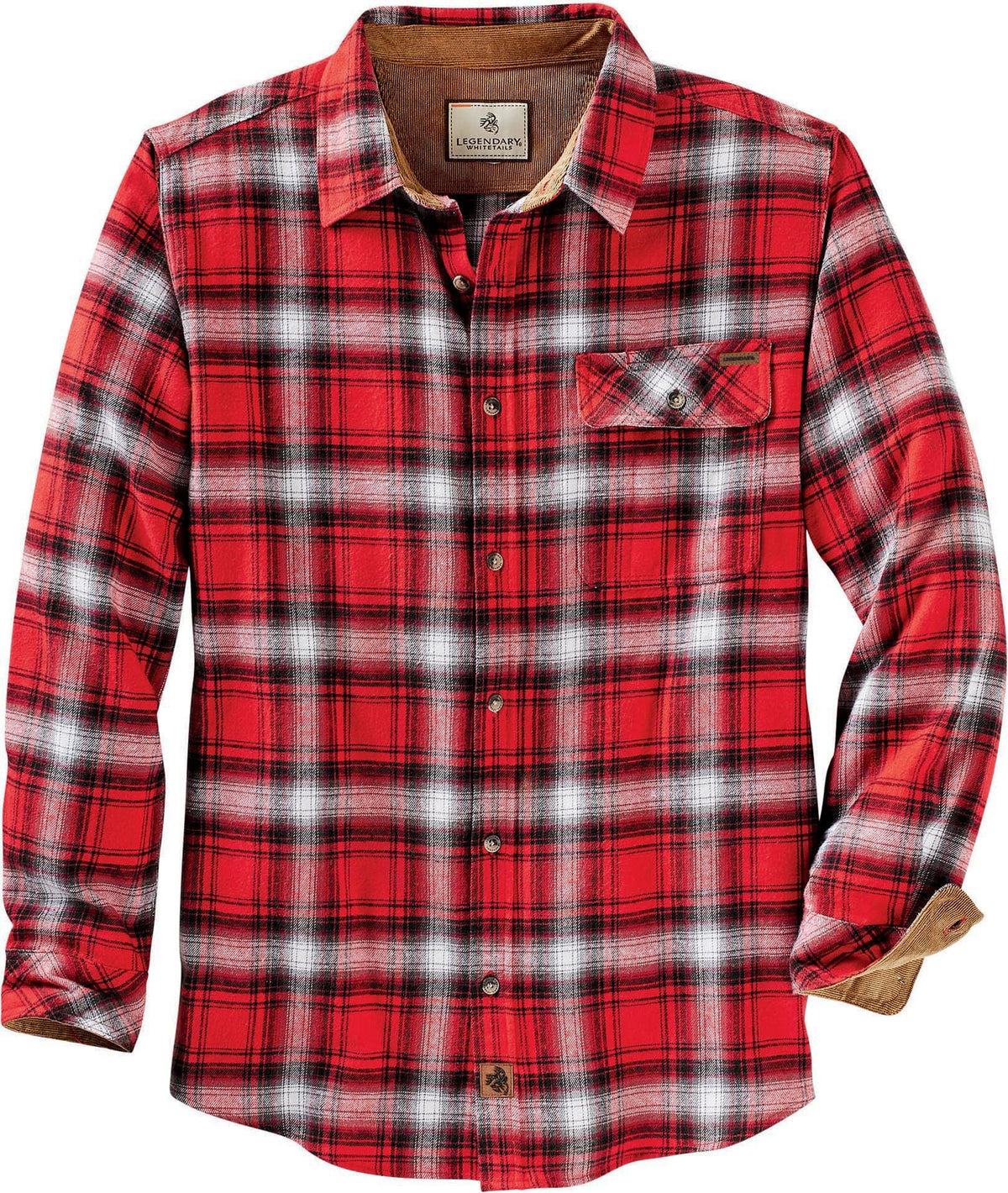 Legendary Whitetails Mens Flannel Long Sleeve Button Down 100% Cotton Shirt Jansha Store