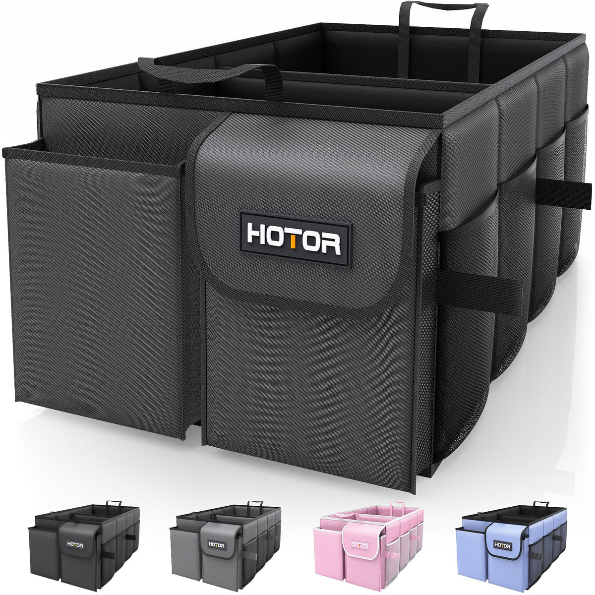 HOTOR Trunk Organizer - Foldable Car Organizer for SUVs & Sedans Storage Jansha Store