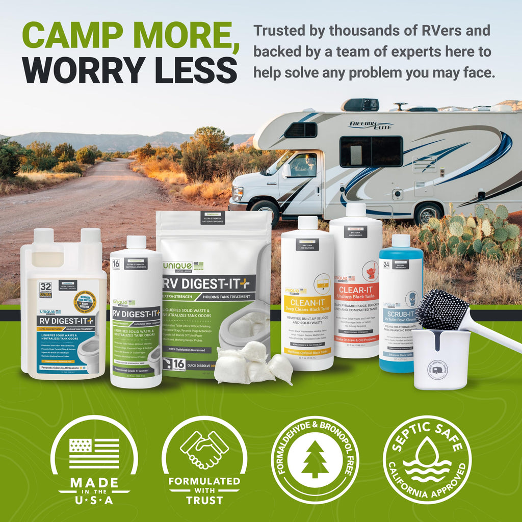 Unique RV Toilet Treatment, RV Digest-It Ultra Liquid, 32 Uses Jansha Store