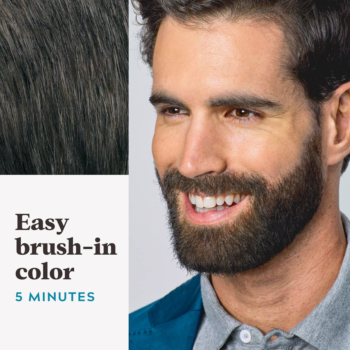 JUST FOR MEN Mustache & Beard Dye, Keratin, Light Brown M-25 (1 Pack) Jansha Store
