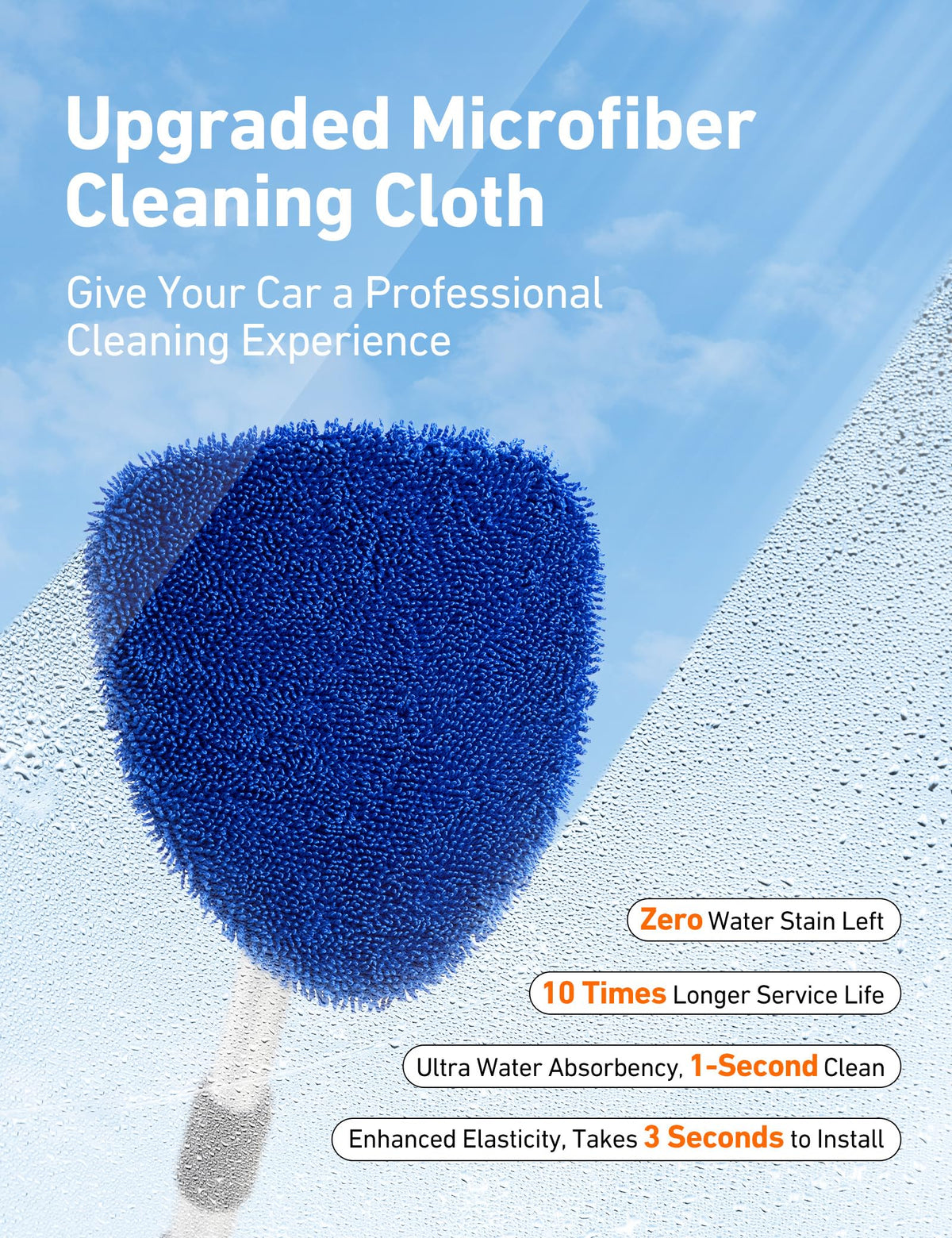 AstroAI Windshield Cleaner Tool & Car Interior Detailing Kit, Blue, 21 in Jansha Store