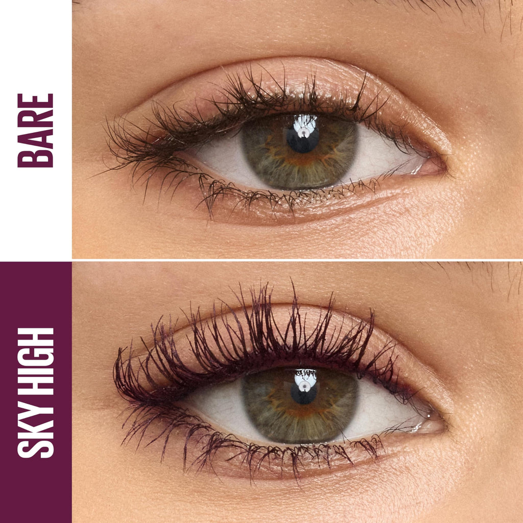 Maybelline Lash Sensational Sky High Washable Mascara Makeup, Volumizing, Lengthening, Defining, Curling, Multiplying, Buildable Formula, Blackest Black, 1 Count Jansha Store