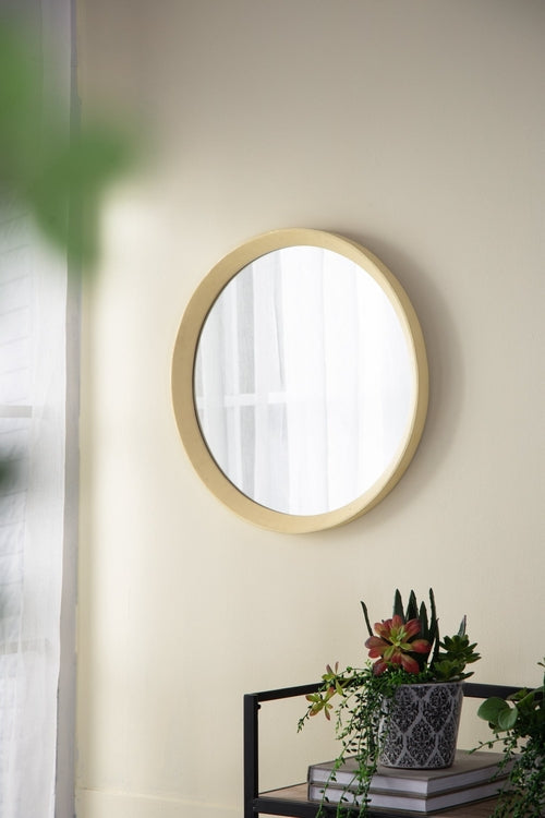 Solid Mango Wood Frame Wall Mirror, Available in 2 Colors Jansha Store