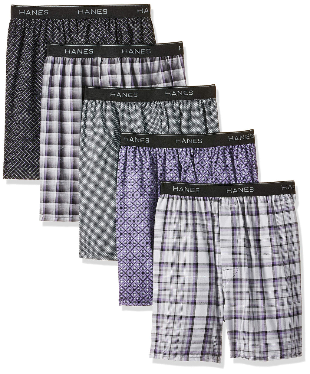 Hanes Men's Underwear Boxers Pack, Cool & Breathable Cotton Underwear, Moisture-Wicking Boxers for Men Jansha Store