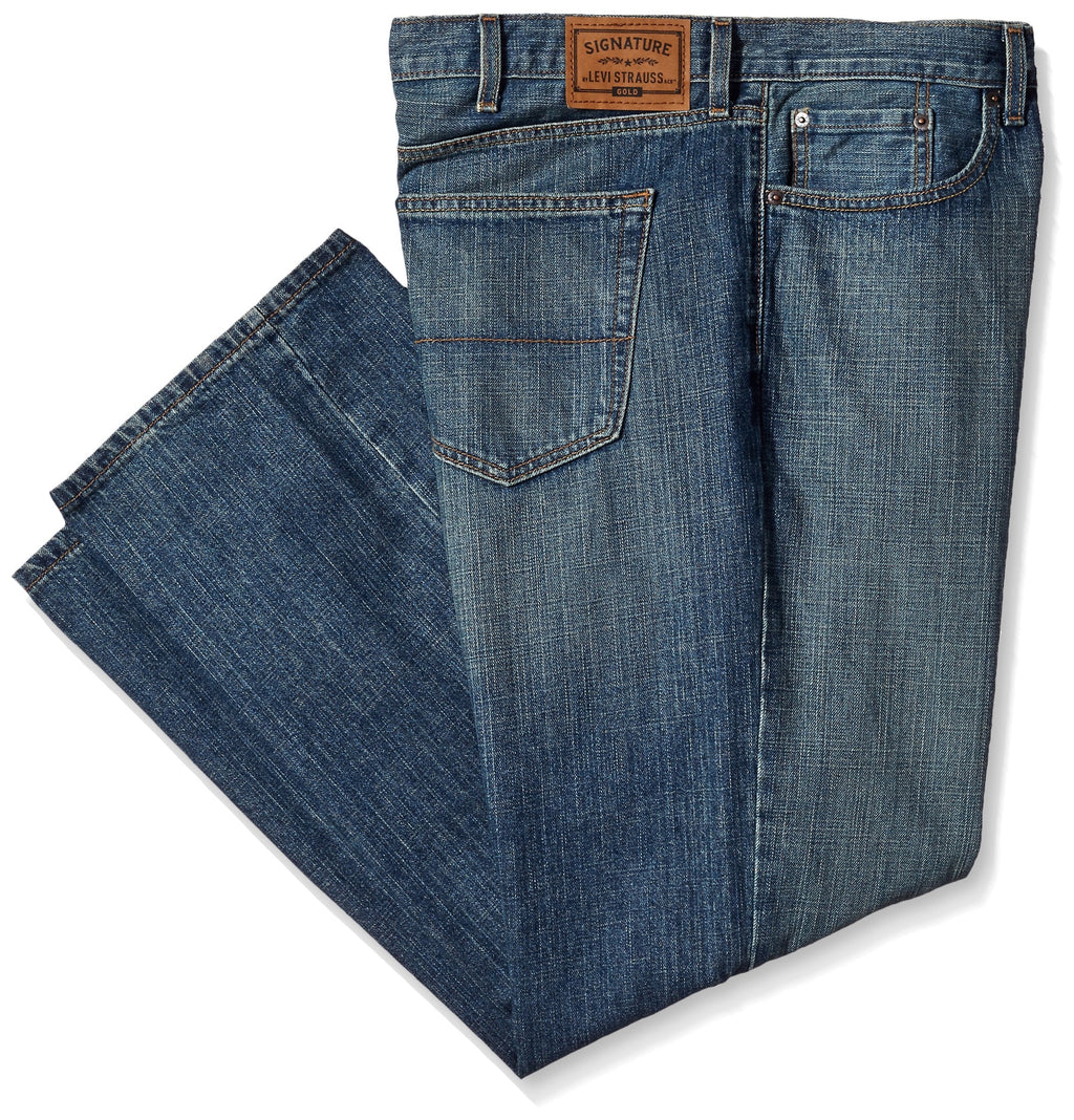Levi Strauss Signature Gold Men's Relaxed Fit Flex Jeans Jansha Store