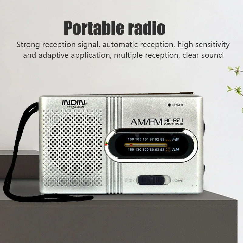 BC-R21 Mini AM/FM Portable Radio-2