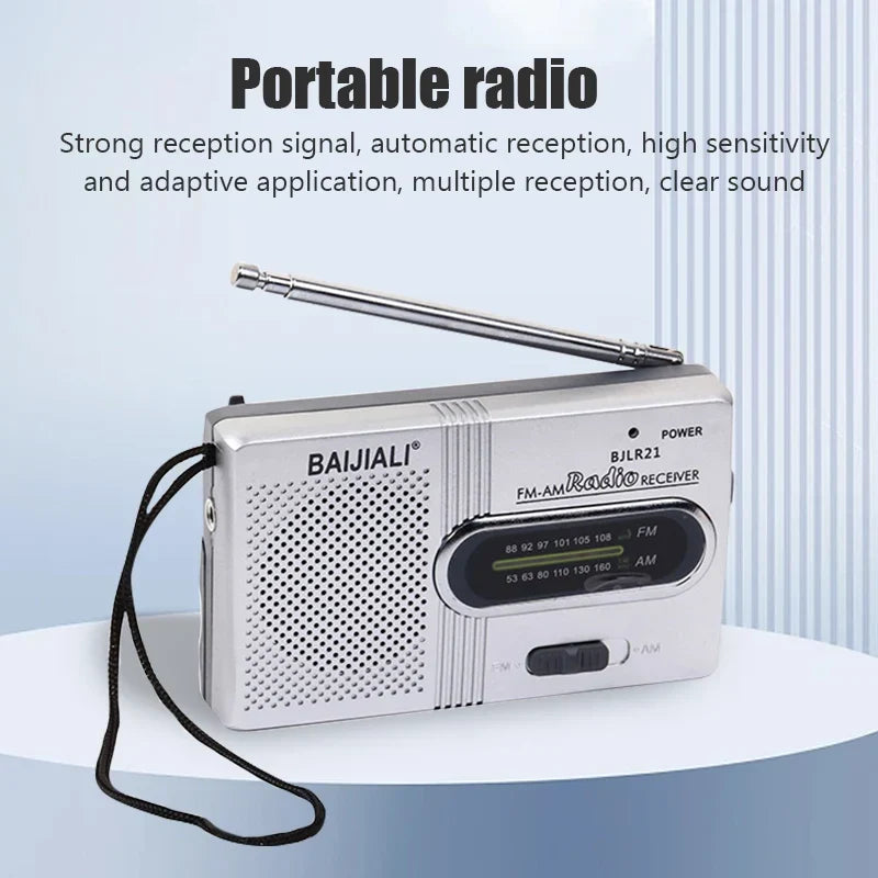BC-R21 Mini AM/FM Portable Radio-4