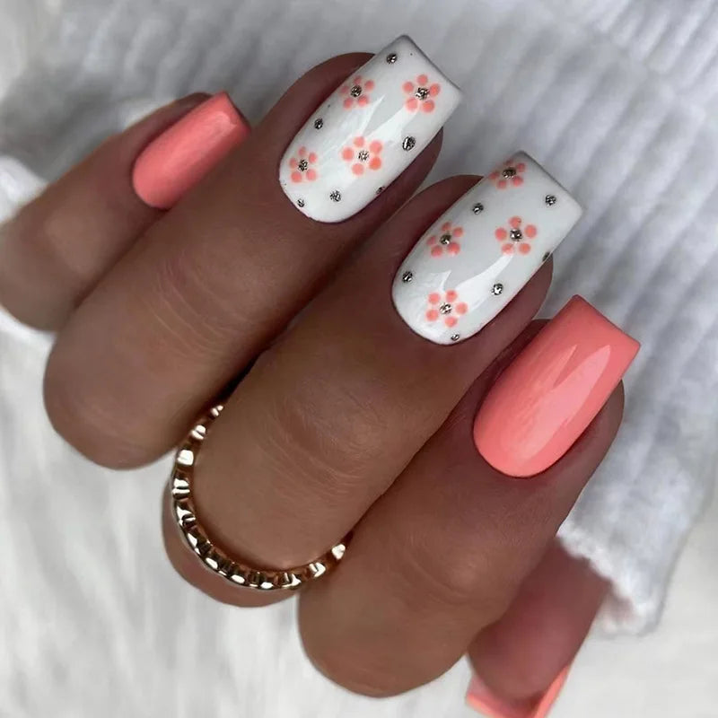 Butterfly Blossom Square Press-On Nails-7