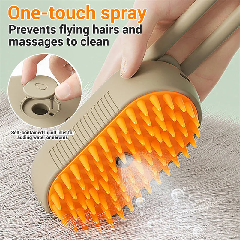 Cat Grooming Brush with Steam Cashymart