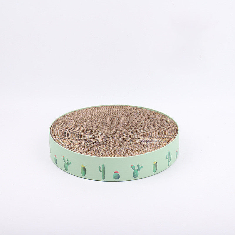 Durable Round Cat Scratch Board Bed and Toy Cashymart