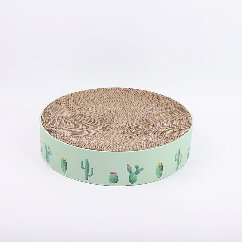 Durable Round Cat Scratch Board Bed and Toy Cashymart