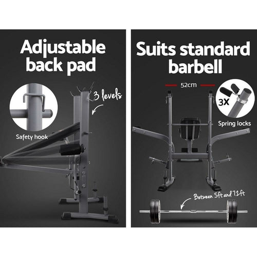 Everfit Weight Bench 8 in 1 Bench Press Adjustable Home Gym Station Jansha Store