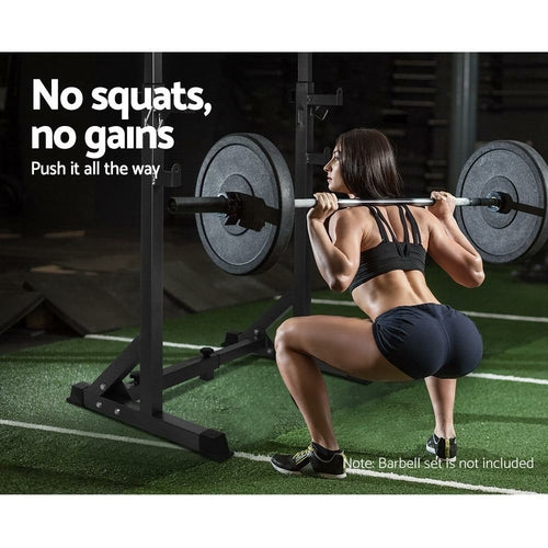 Everfit Weight Bench Adjustable Squat Rack Home Gym Equipment 300kg Jansha Store