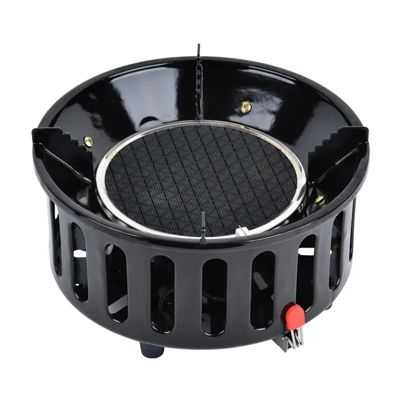 7-Core Camping Infrared Gas Stove Black LPO