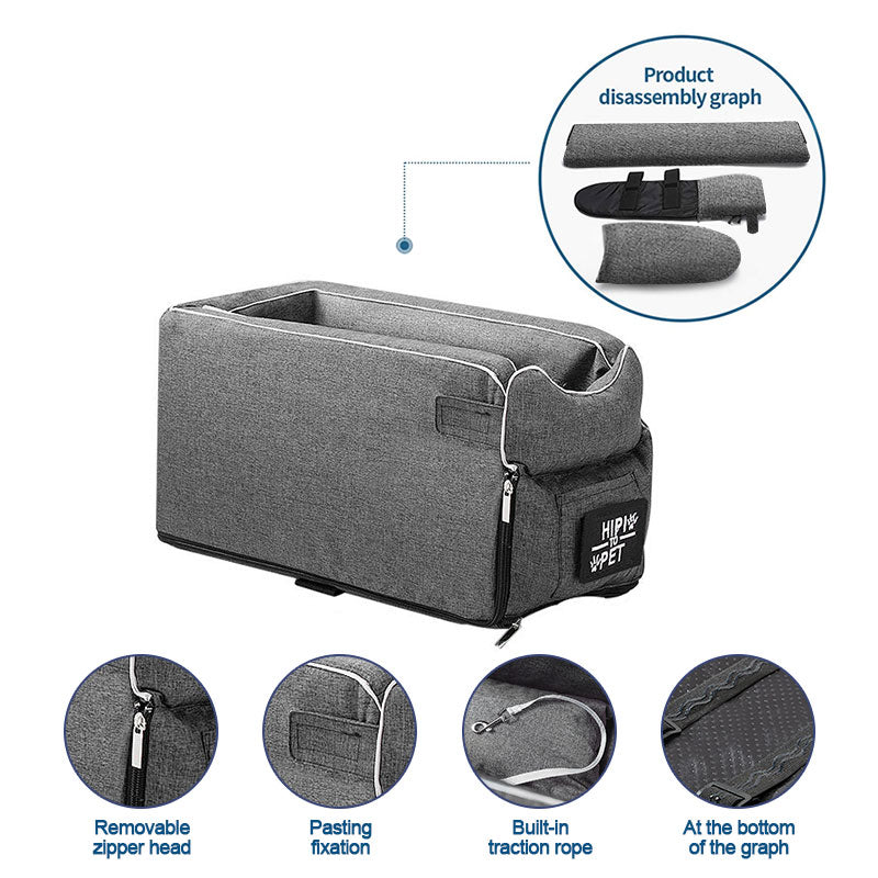 Portable Cat Dog Bed Travel Central Control Car Safety Pet Seat Transport Dog Carrier Protector For Small Dog Chihuahua Teddy CAN