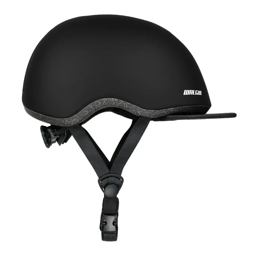 Urban Cycling Helmet Vintage-Style Safety Helmet Black LPO