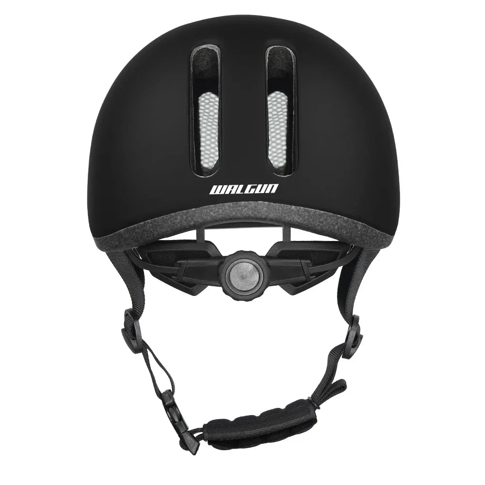 Urban Cycling Helmet Vintage-Style Safety Helmet Black LPO