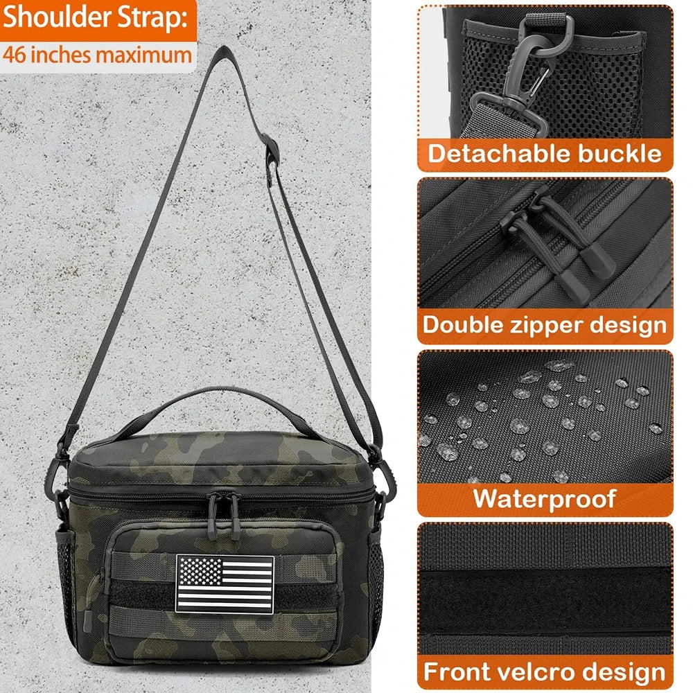 Outdoor Crossbody Travel Bag Duffel Black LPO