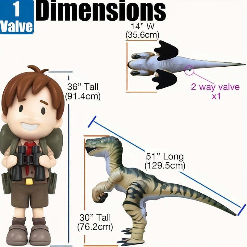 Inflatable Velociraptor Dinosaur Decoration LPT