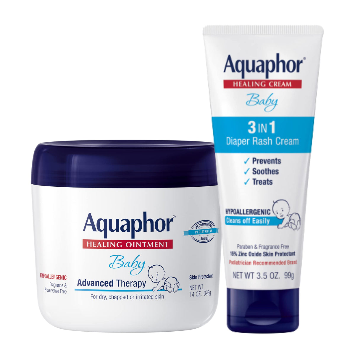 Aquaphor Baby Advanced Therapy Healing Ointment Skin Protectant, 7 OZ - Jansha Store