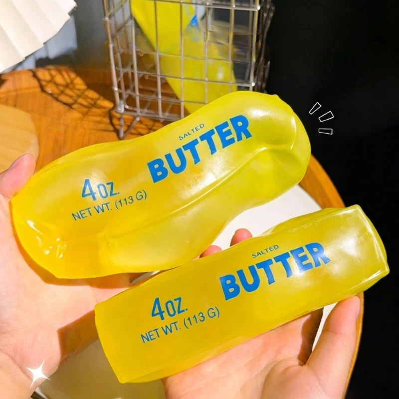New Squishy Simulated Butter Squeeze Toy Soft Stress Relief Slow Rising Sensory Fidget for Anxiety ADHD Autism Gift for Adults Jansha Store