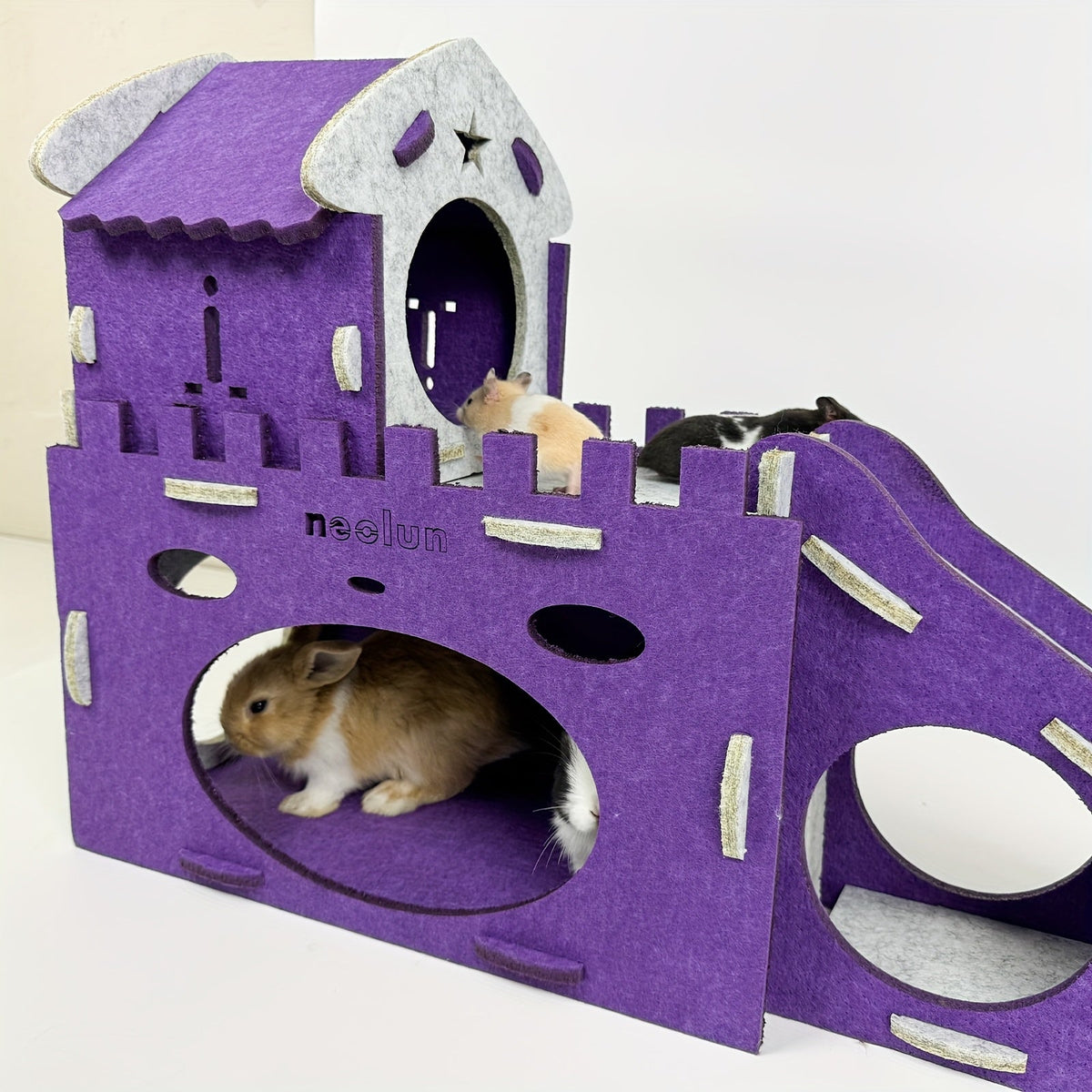 Felt Rabbit Hideaway Bunny Castle Indoor Habitat LPT