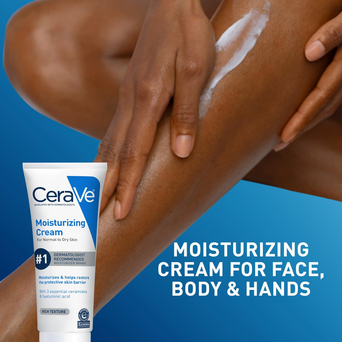 CeraVe Moisturizing Cream, Face & Body Moisturizer for Dry Skin, 19oz - Jansha Store