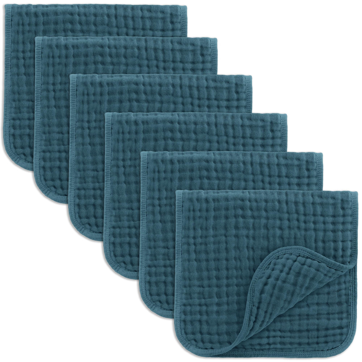 Comfy Cubs Muslin Burp Cloths 20x10" 6 Pack, Baby Burp Cloths - Cream - Jansha Store