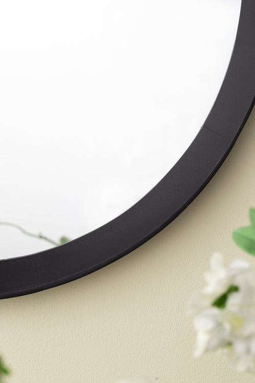 Solid Mango Wood Frame Wall Mirror, Available in 2 Colors Jansha Store
