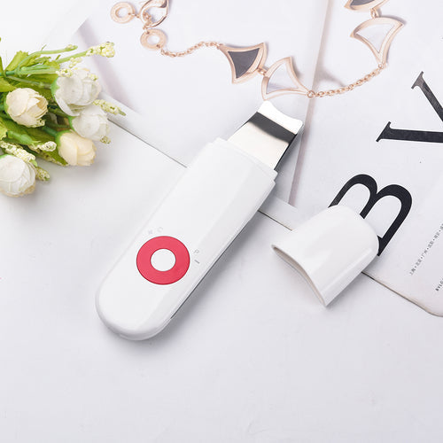 Ultrasonic Skin Scrubber Deep Cleaning EU Red Jansha Store
