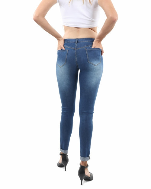 Wallace Skinny Jeans - Navy Jansha Store