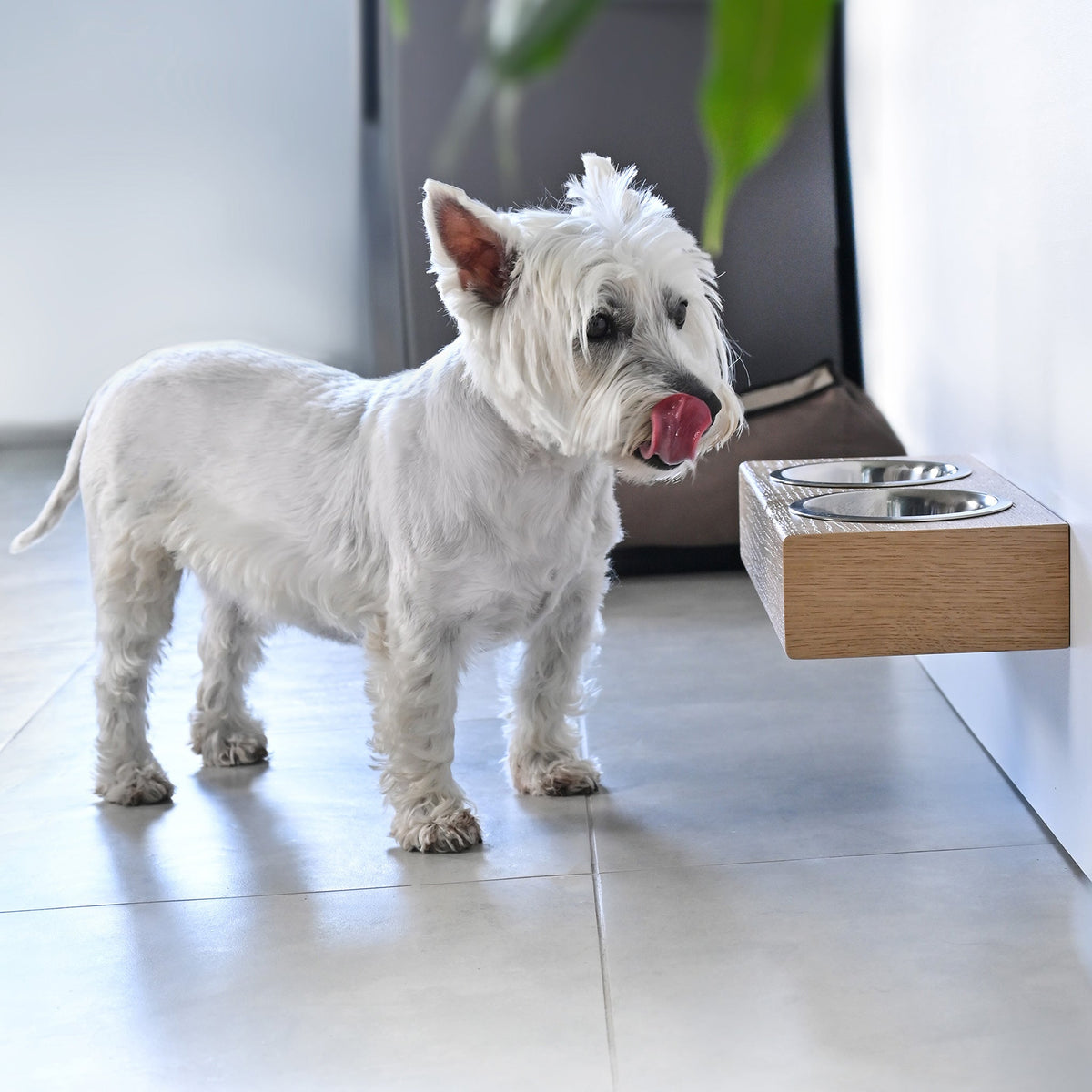 Wooden Elevated Dog Bowl Stand, 3 Sizes for Dogs and Cats Valiai