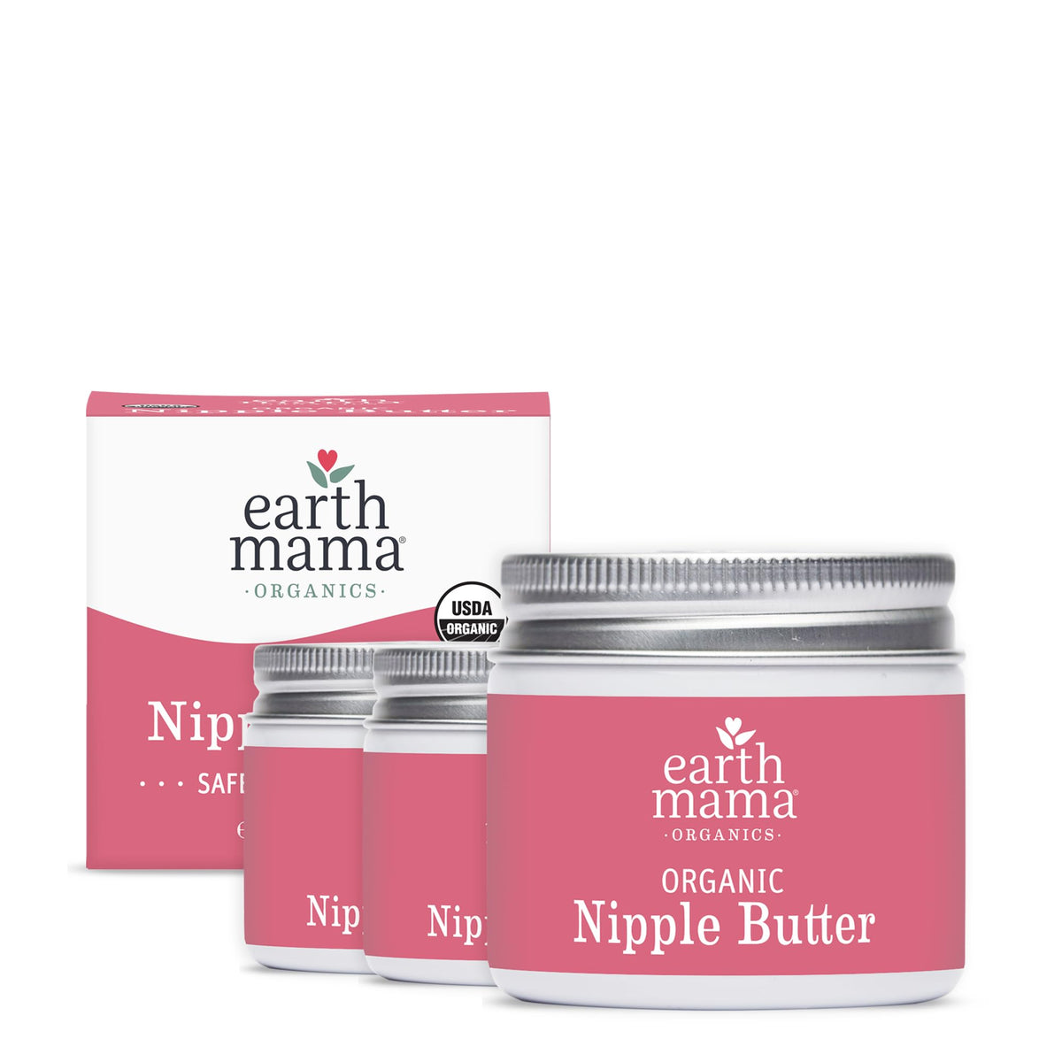 Earth Mama Organic Nipple Butter, Lanolin-Free Breastfeeding Cream, 2 fl oz - Jansha Store