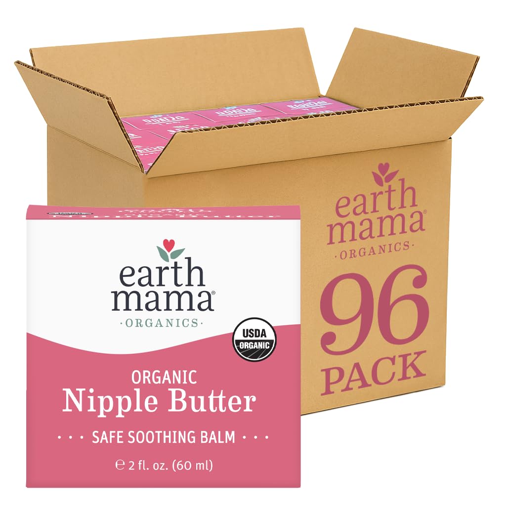 Earth Mama Organic Nipple Butter, Lanolin-Free Breastfeeding Cream, 2 fl oz - Jansha Store