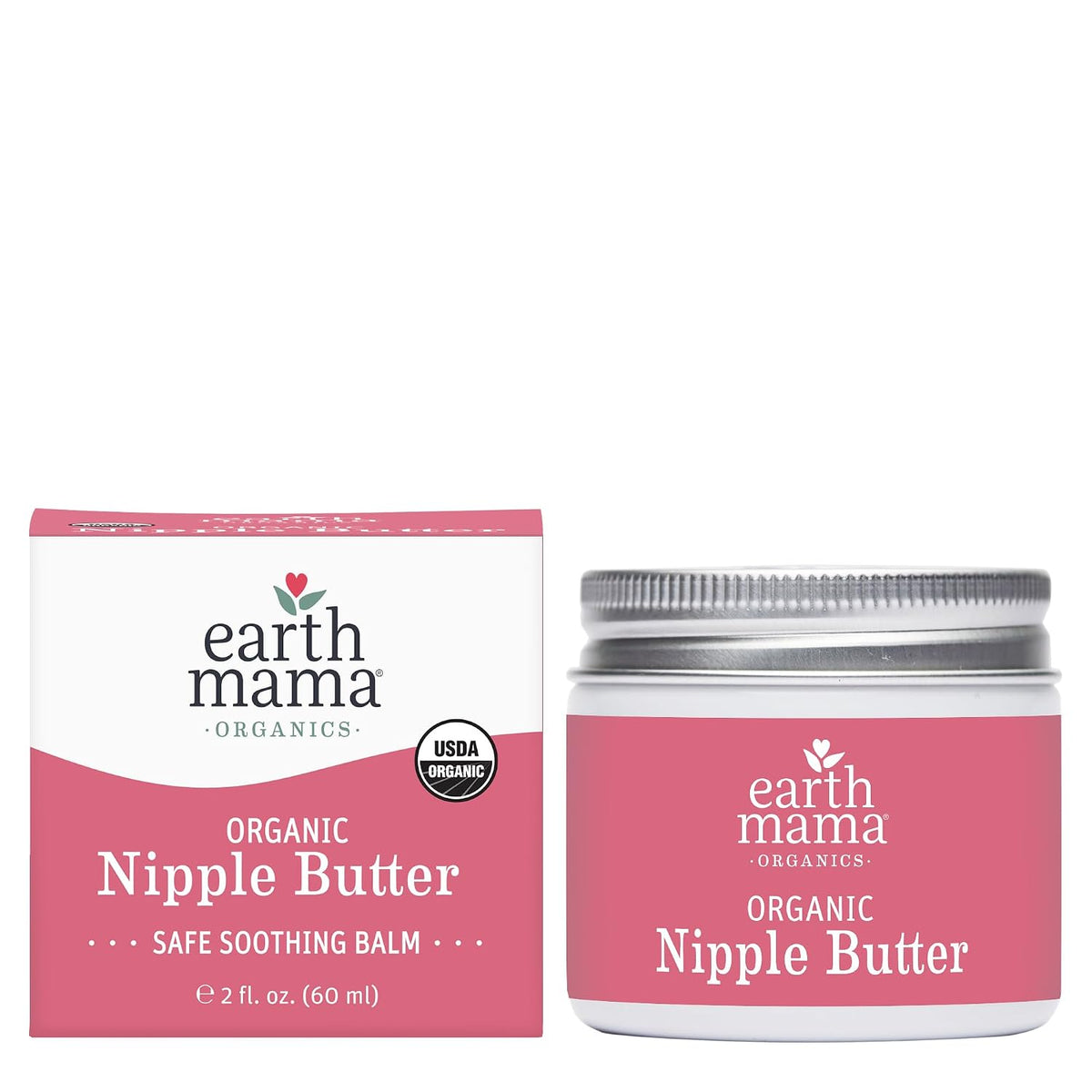 Earth Mama Organic Nipple Butter, Lanolin-Free Breastfeeding Cream, 2 fl oz - Jansha Store