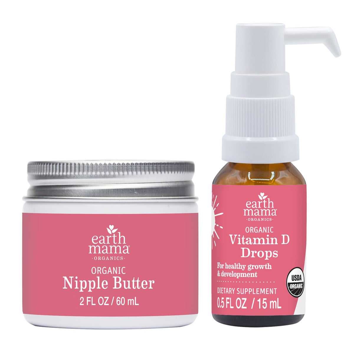 Earth Mama Organic Nipple Butter, Lanolin-Free Breastfeeding Cream, 2 fl oz - Jansha Store