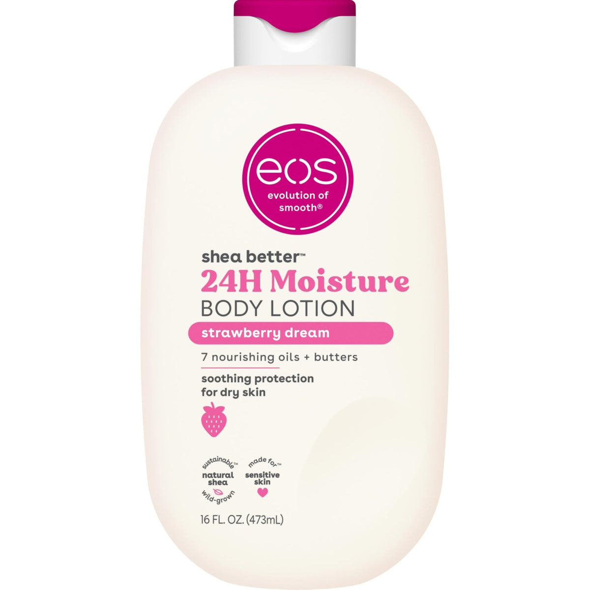 eos Shea Better Body Lotion- Vanilla Cashmere, 24-Hour Moisture, 16 fl oz - Jansha Store