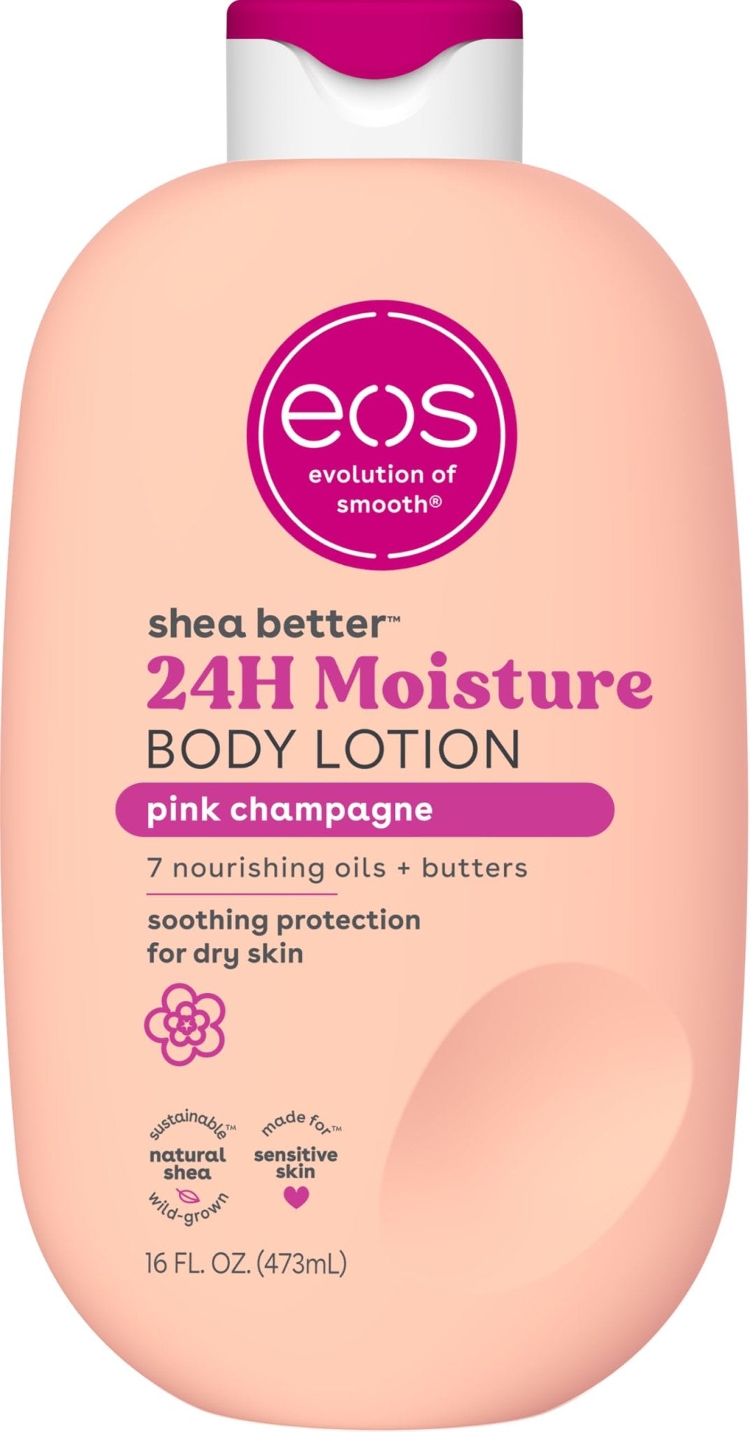 eos Shea Better Body Lotion- Vanilla Cashmere, 24-Hour Moisture, 16 fl oz - Jansha Store