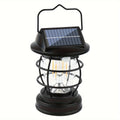 Black Solar Powered LED Camping Light LPT