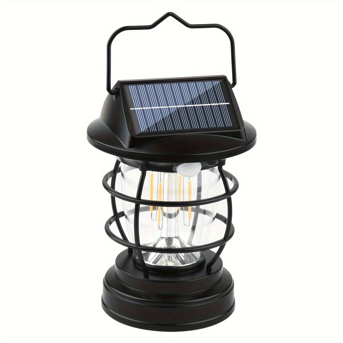 Black Solar Powered LED Camping Light LPT