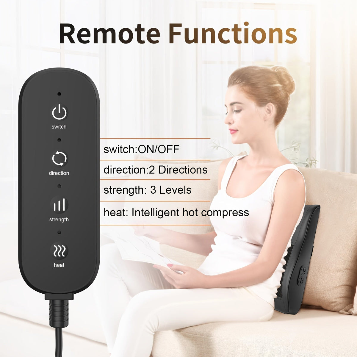 Shiatsu Back & Neck Massager with Heat LPT