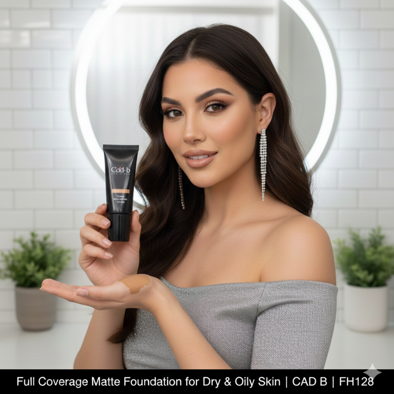 Full Coverage Matte Foundation for Dry & Oily Skin | CAD B | FH128