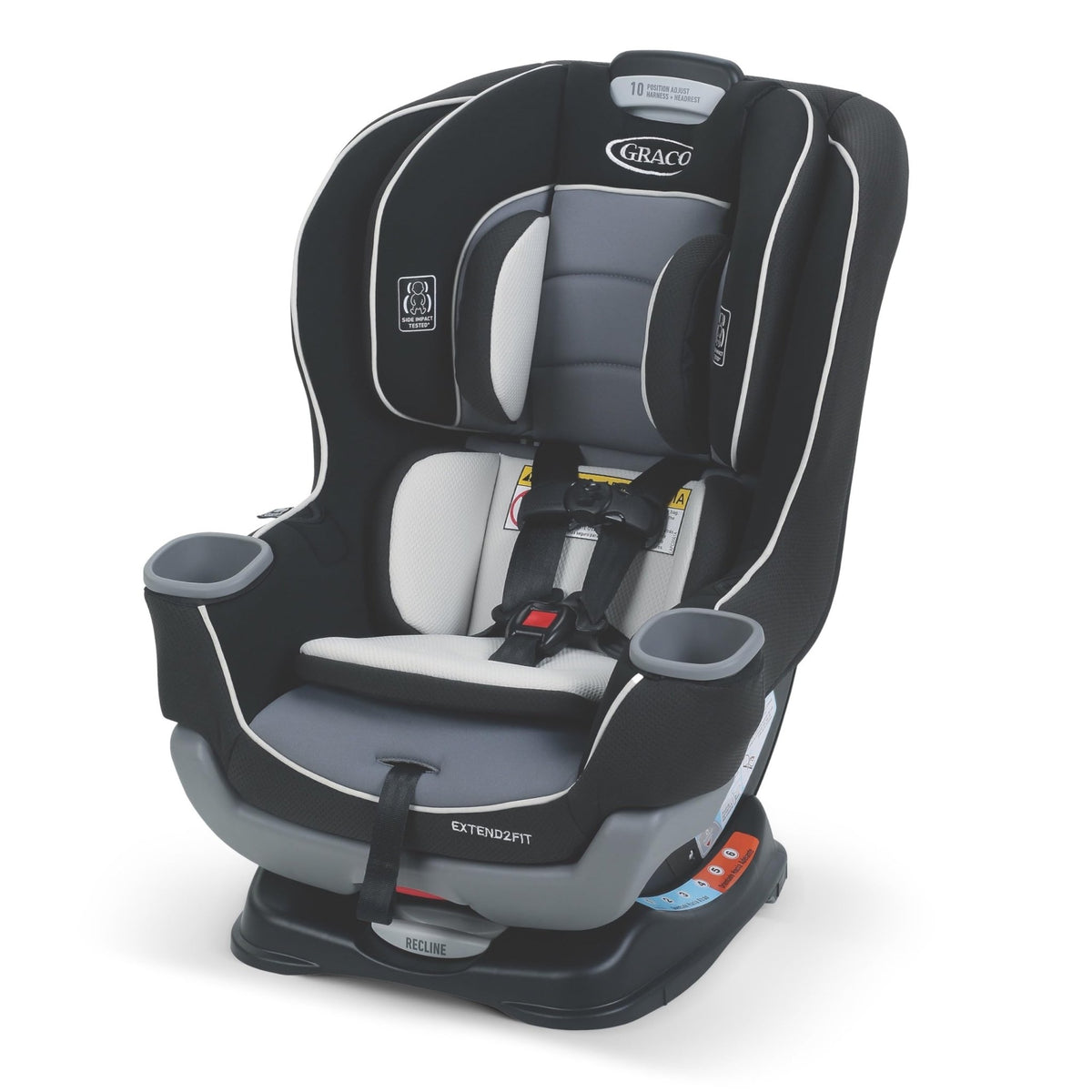 Graco Extend2Fit 2-in-1 Convertible Car Seat, Gotham - Jansha Store