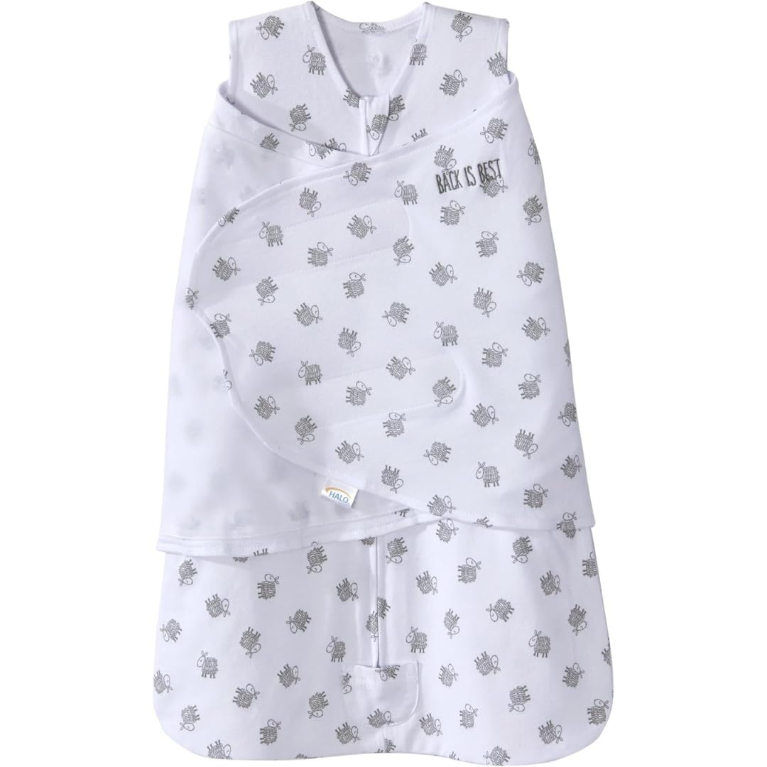 HALO SleepSack Swaddle | Cotton | 1.5 TOG | 6-12 lbs |Floral Stripe - Jansha Store