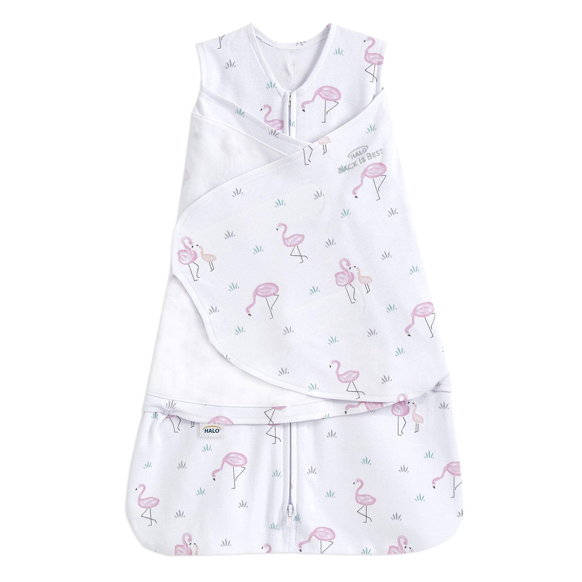 HALO SleepSack Swaddle | Cotton | 1.5 TOG | 6-12 lbs |Floral Stripe - Jansha Store