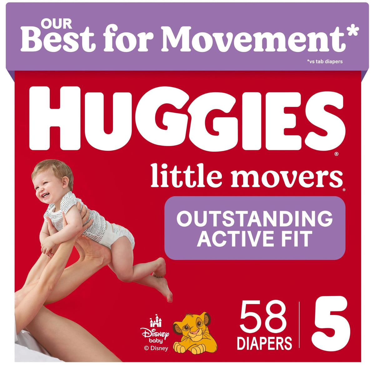 Huggies Little Movers Diapers Size 6, 108 Count (2 Packs of 54) - Jansha Store