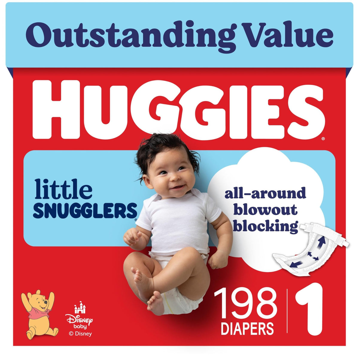 Huggies Little Snugglers Newborn Diapers, 84 Count - Jansha Store