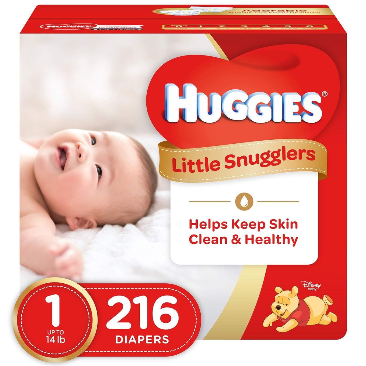 Huggies Little Snugglers Newborn Diapers, 84 Count - Jansha Store